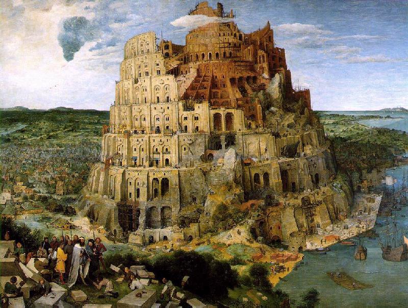 BRUEGEL, Pieter the Elder The Tower of Babel f oil painting image